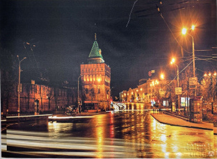 Картина Площадь Минина и Пожарского Нижний Новгород 71x52 см 