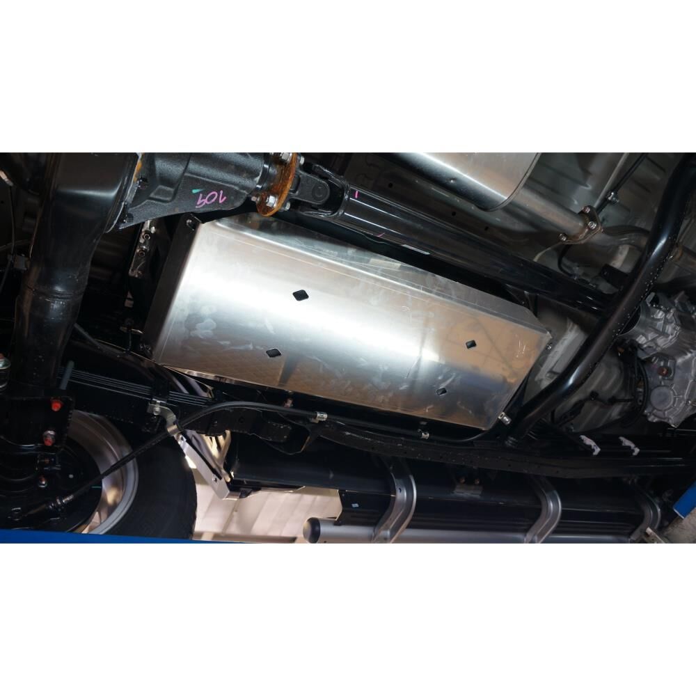 Защита топливного бака (Алюминий 4 мм) Mitsubishi L-200 V-2,5TD; АКПП (2006-2015-)