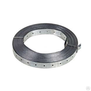 Монтажная тарная лента стальная, оцинкованная, толщина 0.45мм (25 м) FIXIN 