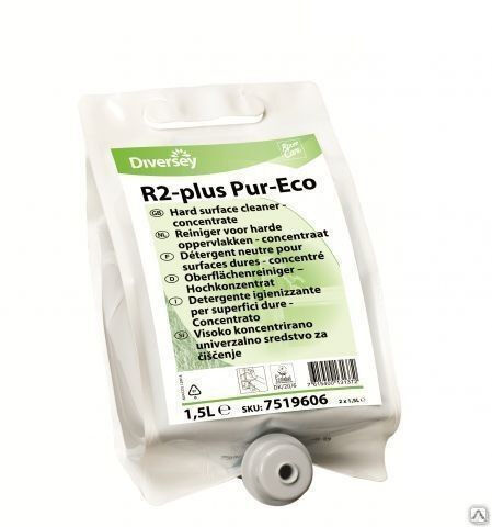 Концентрированное моющее средство для твердых поверхностей Room Care R2-plus Pur-Eco