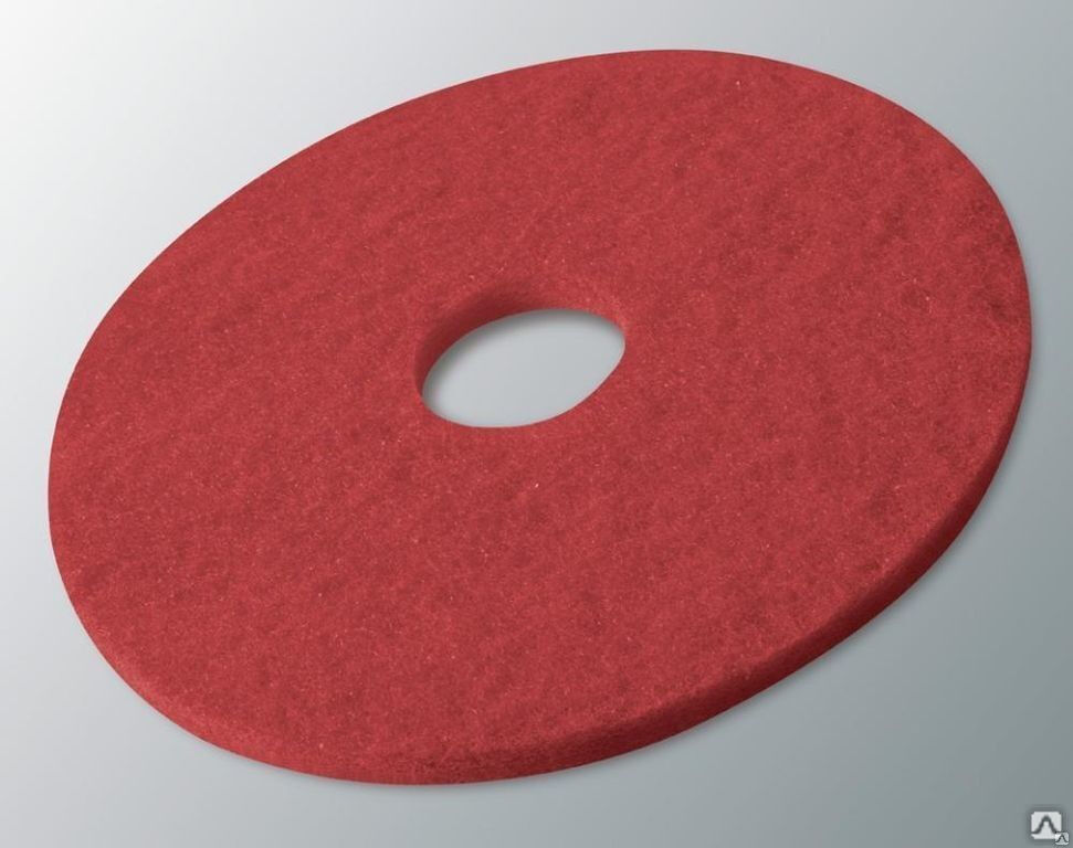 Полиэстровый круг красный, 450мм, для swingo XP TASKI 3M S-Pad 450 Red 10pc W1