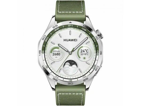 Смарт часы Huawei Watch GT 4 46mm Green Woven Strap (Phoinix-B19W)