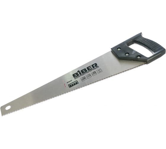 Ножовка по дереву Biber 85652 Стандарт средний зуб, 450 мм