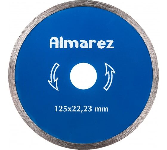 ALMAREZ Диск алмазный сплошной 125х1,2х22,2мм тонкий 302125