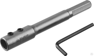 ЗУБР 140 мм, HEX 12.5 мм, удлинитель для сверл левиса (2953-12-140) Зубр 
