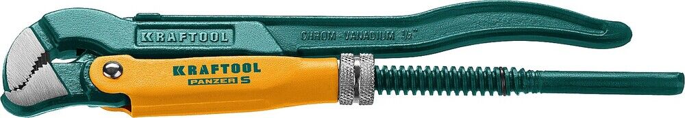 KRAFTOOL PANZER-S, №0, 1/2″, 240 мм, трубный ключ с изогнутыми губками (2733-05) 2733-05_z02