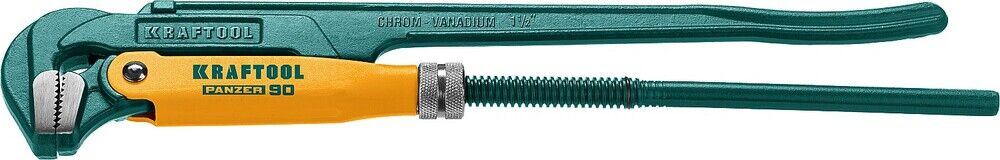 KRAFTOOL PANZER-90, №2, 1.5″, 440 мм, трубный ключ с прямыми губками (2734-15) 2734-15_z02
