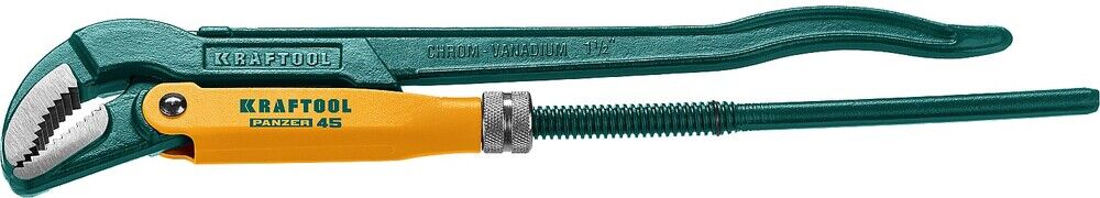 KRAFTOOL PANZER-4, №2, 1.5″, 440 мм, трубный ключ с изогнутыми губками (2735-15) 2735-15_z02