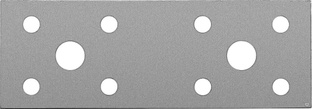 ЗУБР КП-2.5, 100 x 35 x 2.5 мм, цинк, крепежная пластина (31023-100) Зубр 