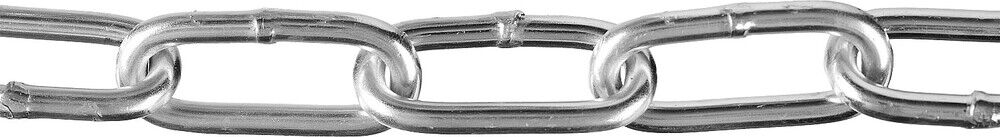 ЗУБР DIN 763, 5 мм, L 45 м, длиннозвенная цепь, Профессионал (4-304030-05) Зубр