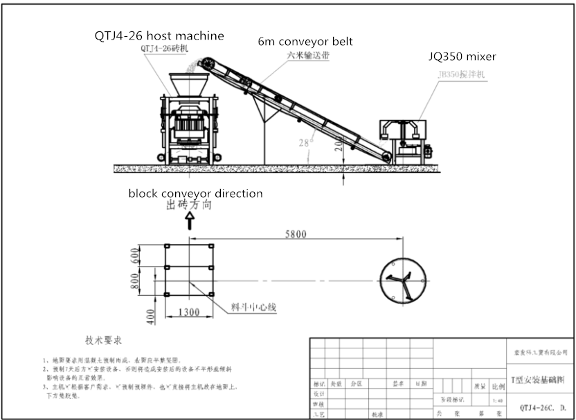 Линия по производству блоков QTJ4-35 1