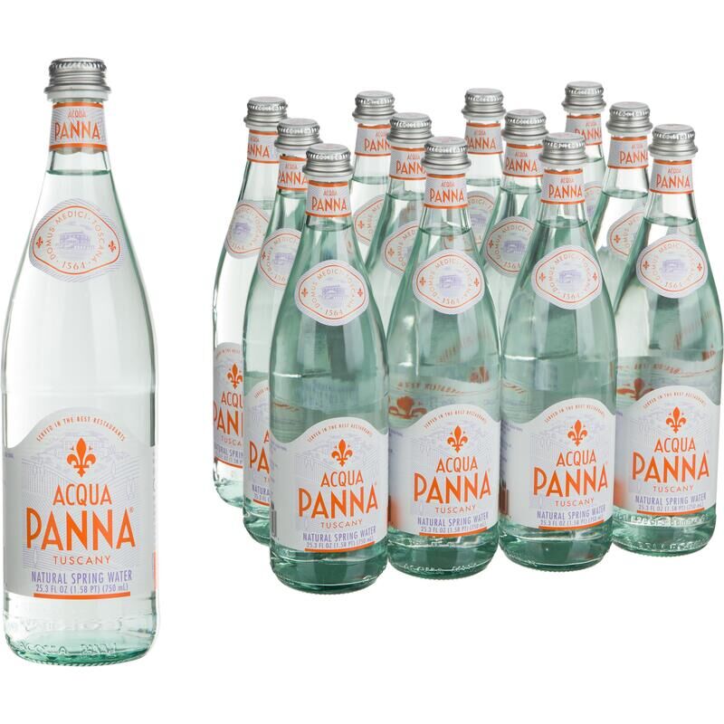 Вода минеральная Acqua Panna негазированная 0.75 л (12 штук в упаковке)