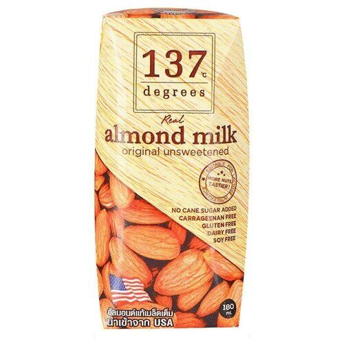 Миндальное молоко без сахара 137 Degrees, 180 мл