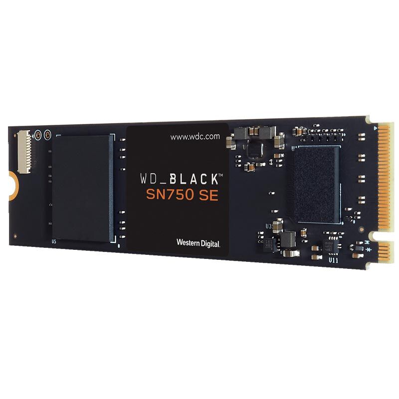 WDS250G1B0E, Диск SSD WD Black SN750 SE M.2 2280 250 ГБ PCIe 4.0 NVMe x4 Western Digital