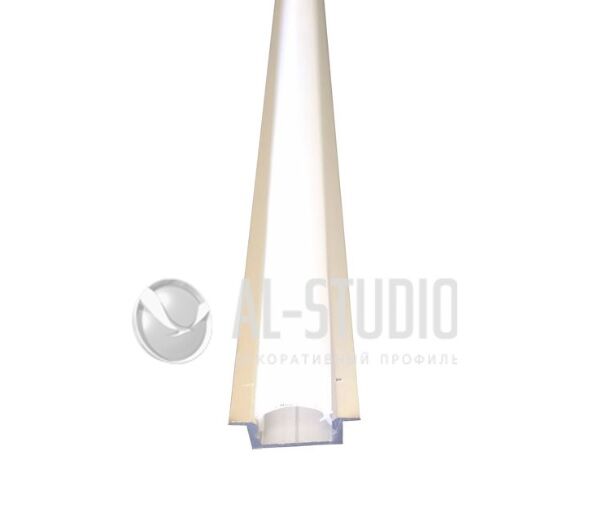 Алюминиевый светодиодный профиль Ал-студио Д-2 + рассеиватель
