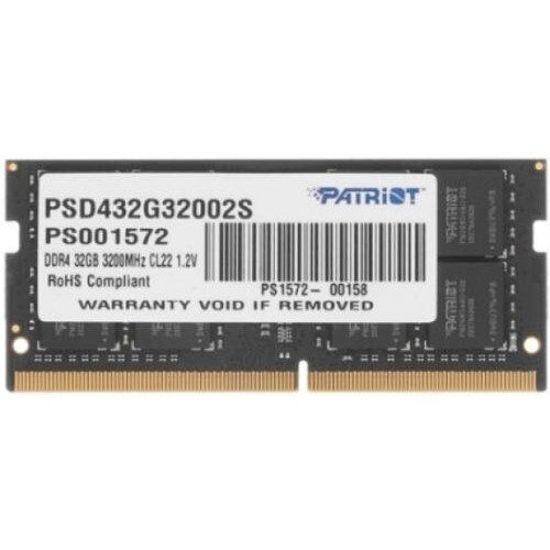 Модуль памяти PATRIOT PSD432G32002S 32GB PC25600 DDR4 SODIMM для ноутбука Patriot