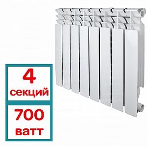 Радиатор биметаллический "Valfex Optima" 80/500 4 секций