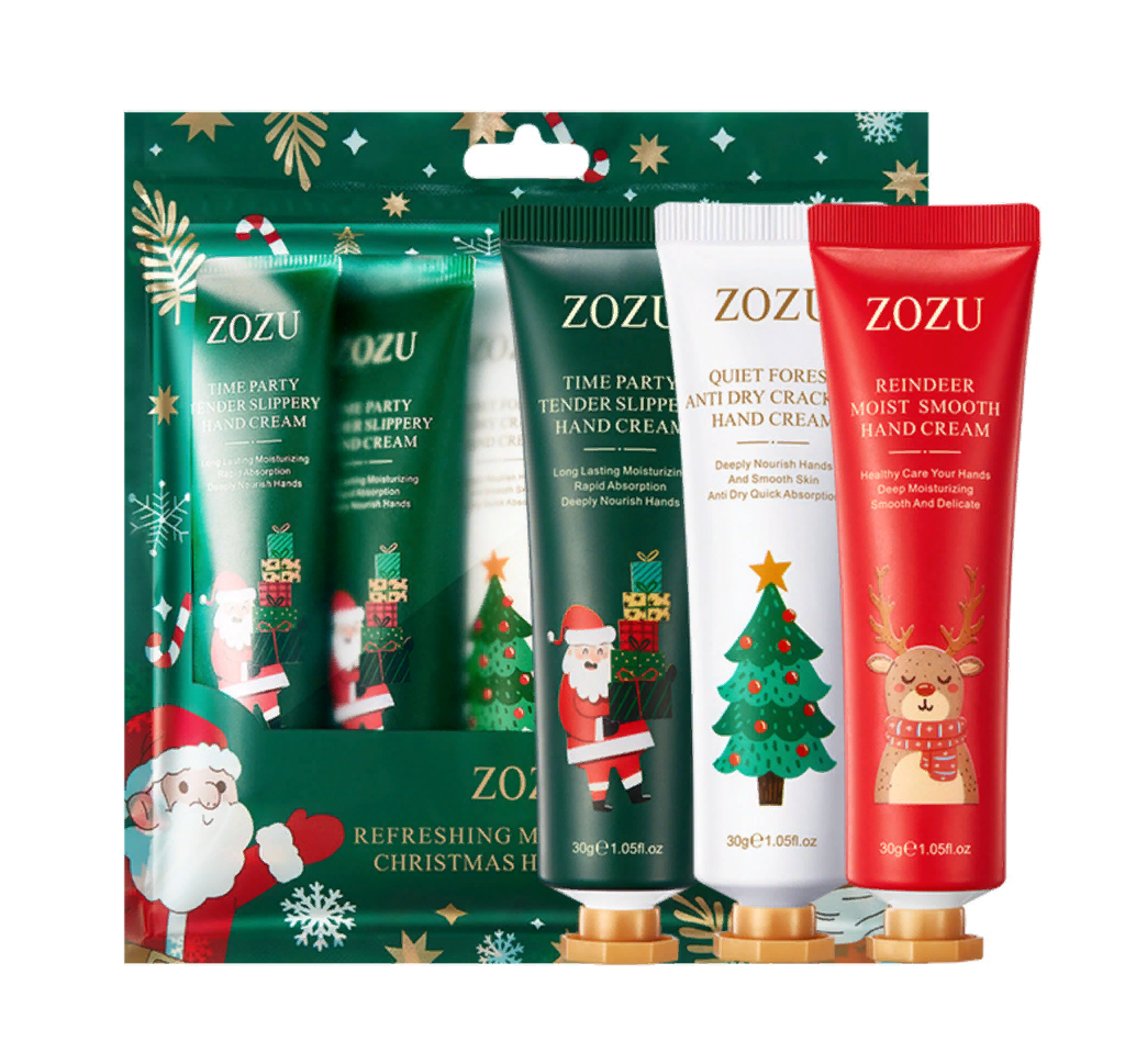 Подарочный Набор новогодних кремов для рук Zozu Christmas Hand Cream