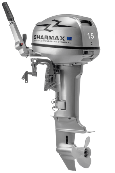 Лодочный мотор 2х-тактный Sharmax SM15HS оформим как 9.9