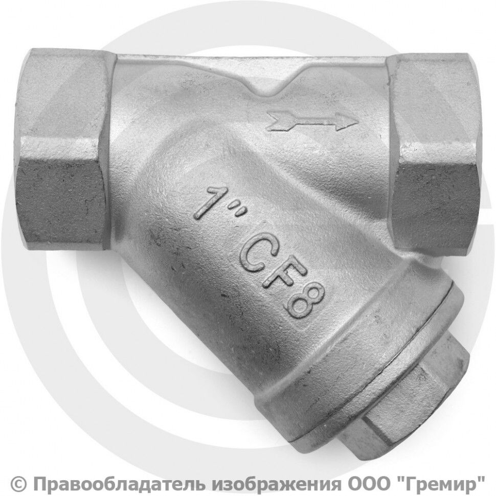 Фильтр Ду 25 (1") Ру 16 NK-YS AISI 304 нержавеющий муфтовый Y-тип
