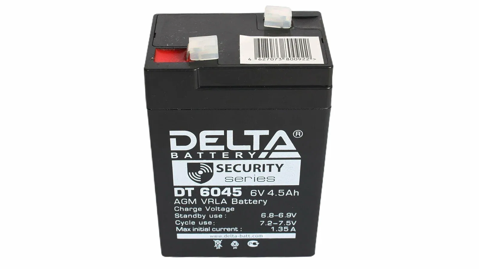Аккумулятор 6 В 4.5 А.ч Delta DT 6045