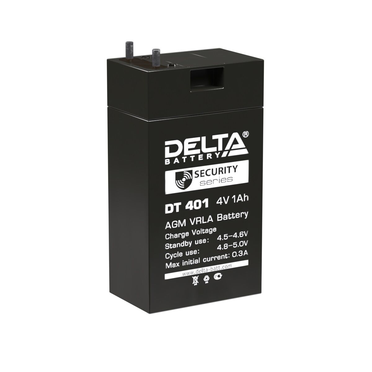 Аккумулятор 4 В 1А.ч для фонарей ТРОФИ Delta DT 401