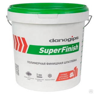 Шпатлевка полимерная универсальная Danogips Super Finish 18,1 кг #1