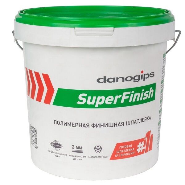 Шпатлевка полимерная универсальная Danogips Super Finish 18,1 кг