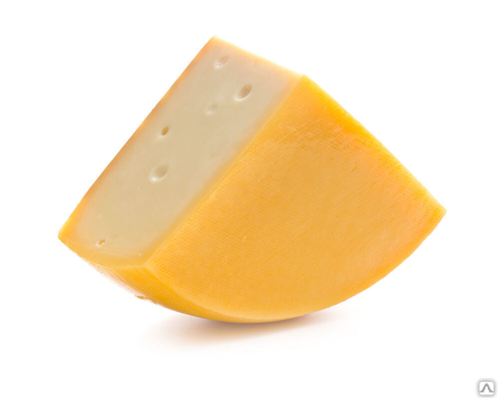 Сыр твердый Голландский Юговской КМП 45% 200 г брусок 1х10