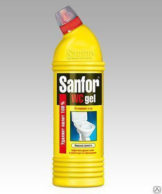 Кислотное средство SANFOR WC gel, 1 литр