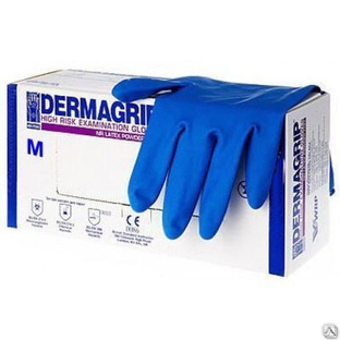 Перчатки DERMAGRIP High Risk Examination, 25 пар. 