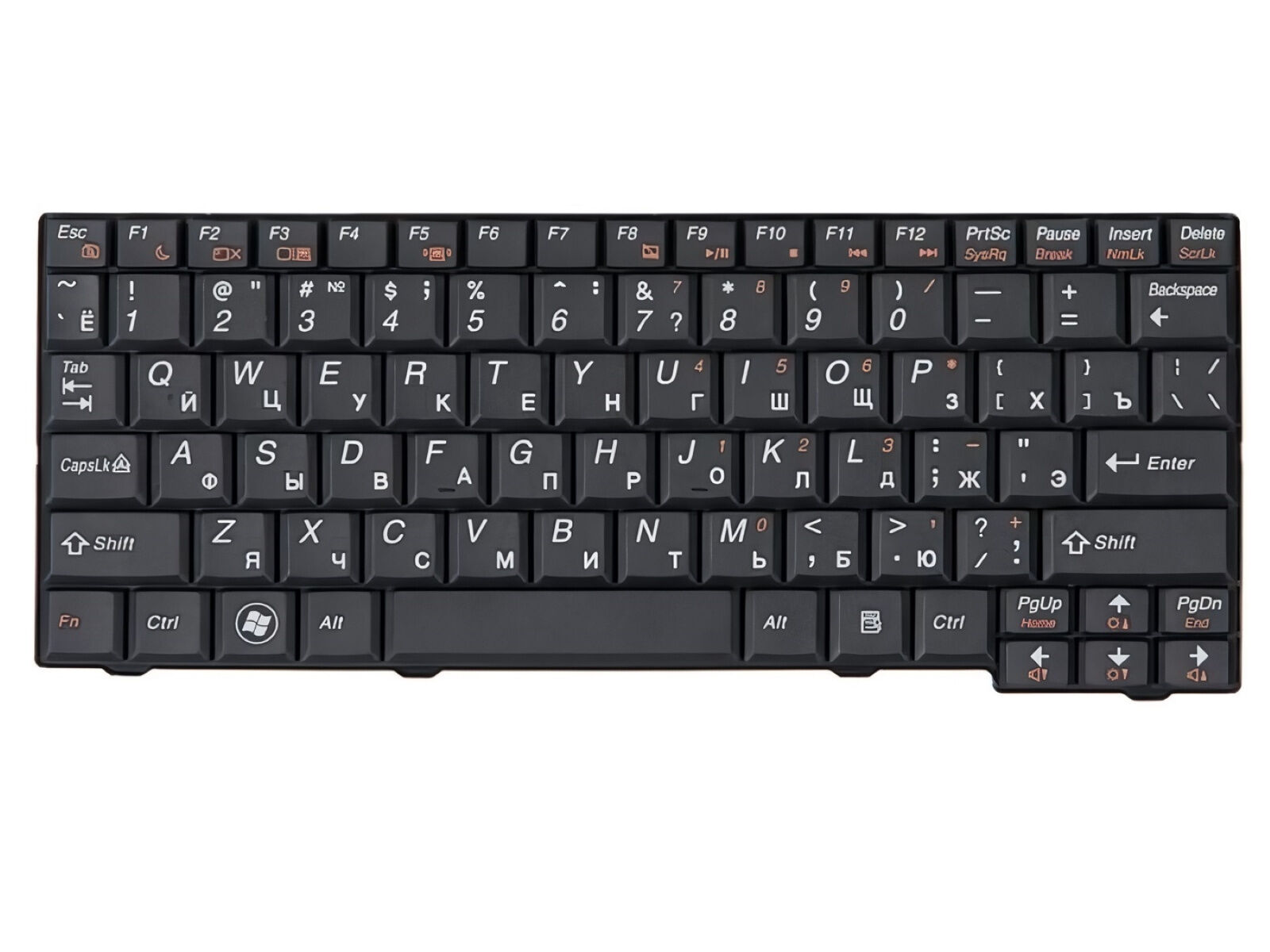 Клавиатура для ноутбука Lenovo S10-2 S10-3C S11 черная p/n: 42T4224, 42T4259, 8C9092, V100620BK1