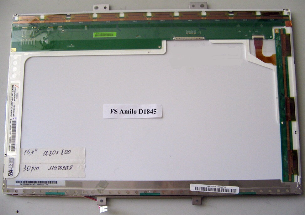 Матрица для ноутбука 15.4 1280x800 30pin LCD б/у QUANTA QD16TL07 Б/У
