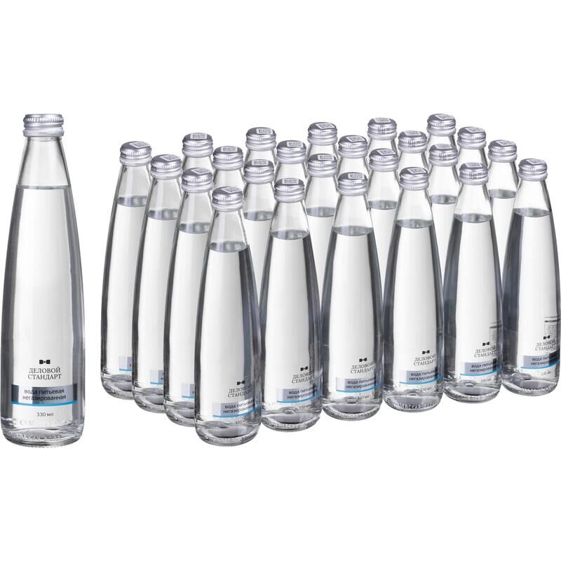 Вода питьевая Деловой Стандарт негазированная 0.33 л (24 штуки в упаковке) Деловой стандарт