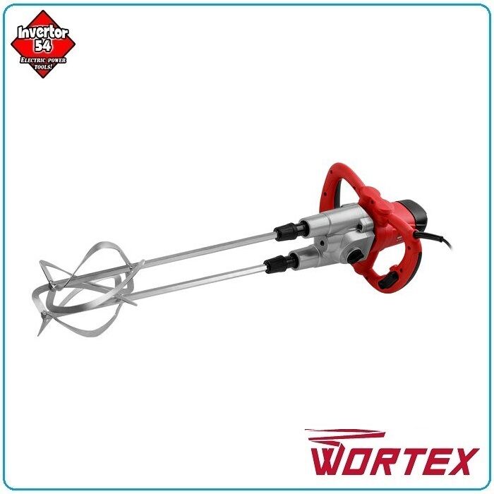 Миксер строительный WORTEX MX 1416-1 D (Двухскоростной - Двухвенчиковый)