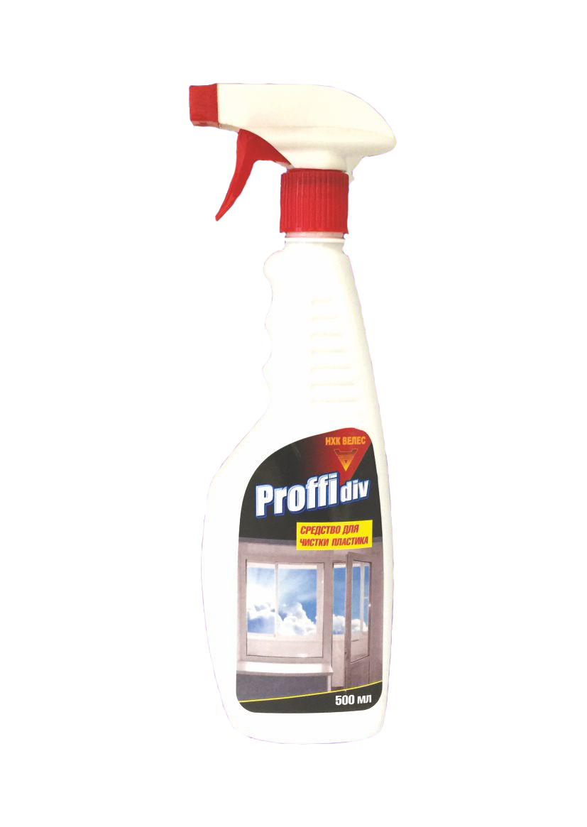 "Proffidiv" гель для мытья пластика (профиля пластиковых окон) триггер 500 мл 1/18шт