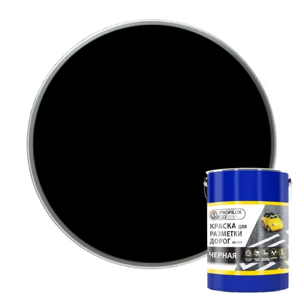 Краска для разметки дорог Profilux матовая цвет чёрный 5 кг PROFILUX None