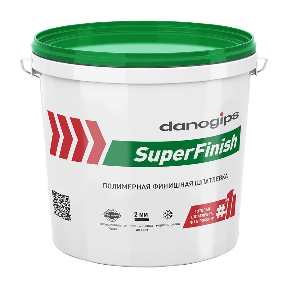 Шпатлевка готовая Danogips SuperFinish СуперФиниш универсальная 3 л/5 кг