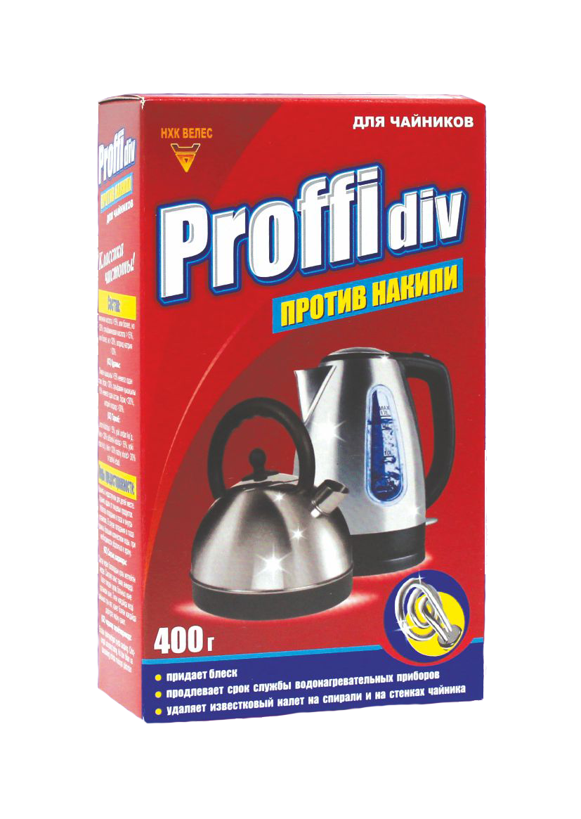 "Proffidiv" средство для удаления накипи в чайнике 400 мл 1/20 шт