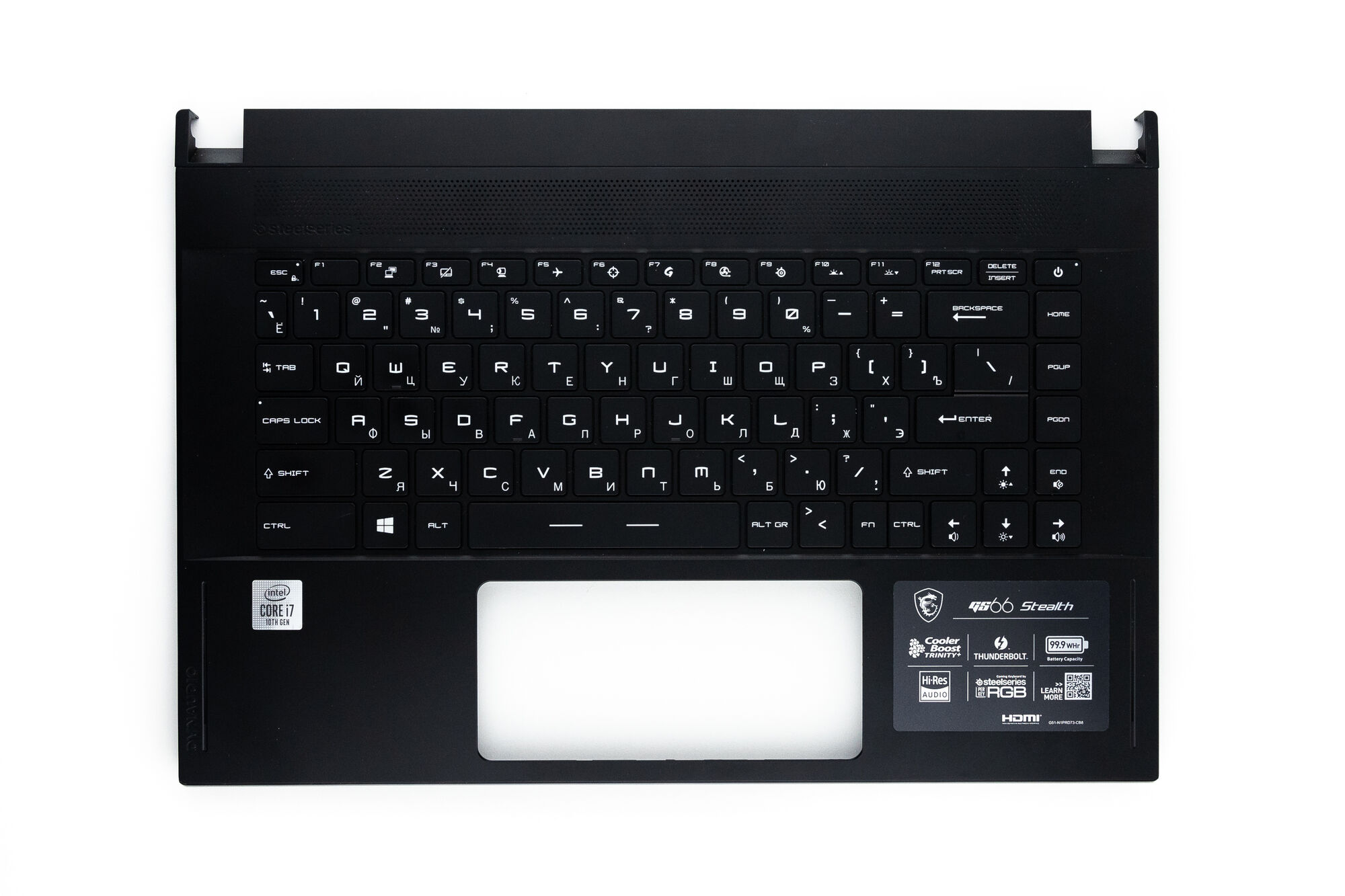 Клавиатура для MSI GS60 TopCase с подсветкой б/у p/n: