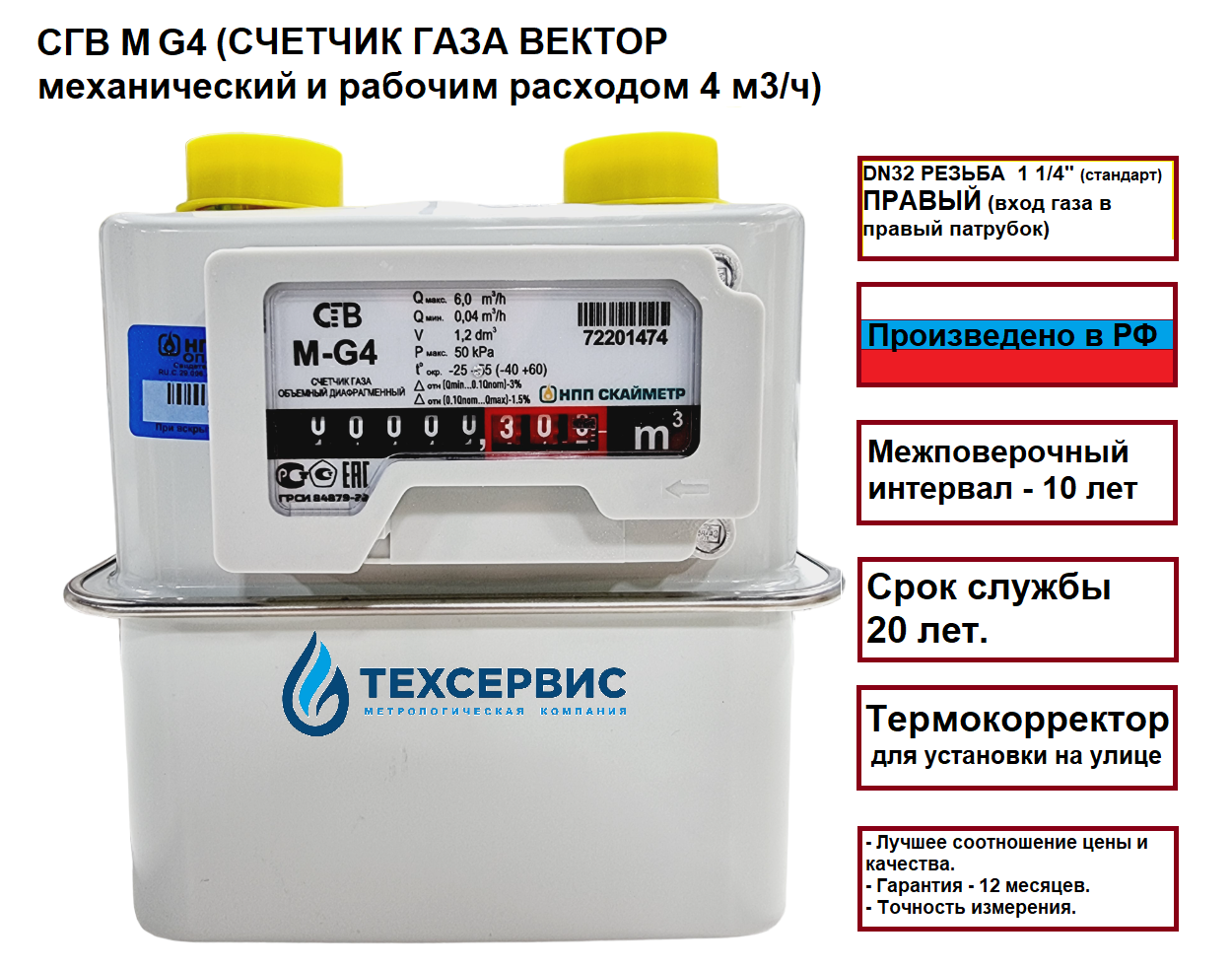 Газовый счетчик Вектор в Ростове-на-Дону по выгодной цене - купить на  Пульсе цен