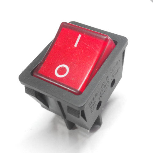 Переключатель с подсветкой KCD4-201/N on-off 4 контакта 25A, 250В (красный) 2