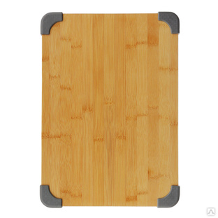 SATOSHI Доска разделочная бамбук, силикон, 35х25х1,5см #1