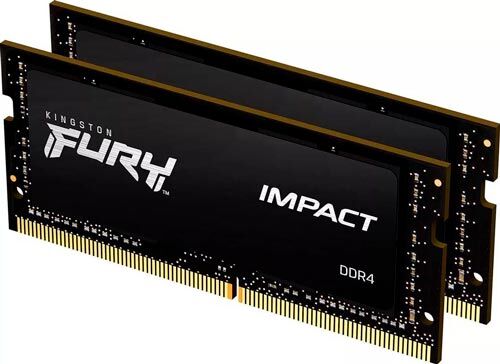 Оперативная память Kingston SO-DIMM DDR4 64Gb (2x32Gb) 2666MHz FURY Impact (KF426S16IBK2/64)