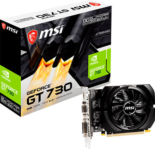 Видеокарта MSI GeForce GT 730 2GB (N730K-2GD3/OCV5)