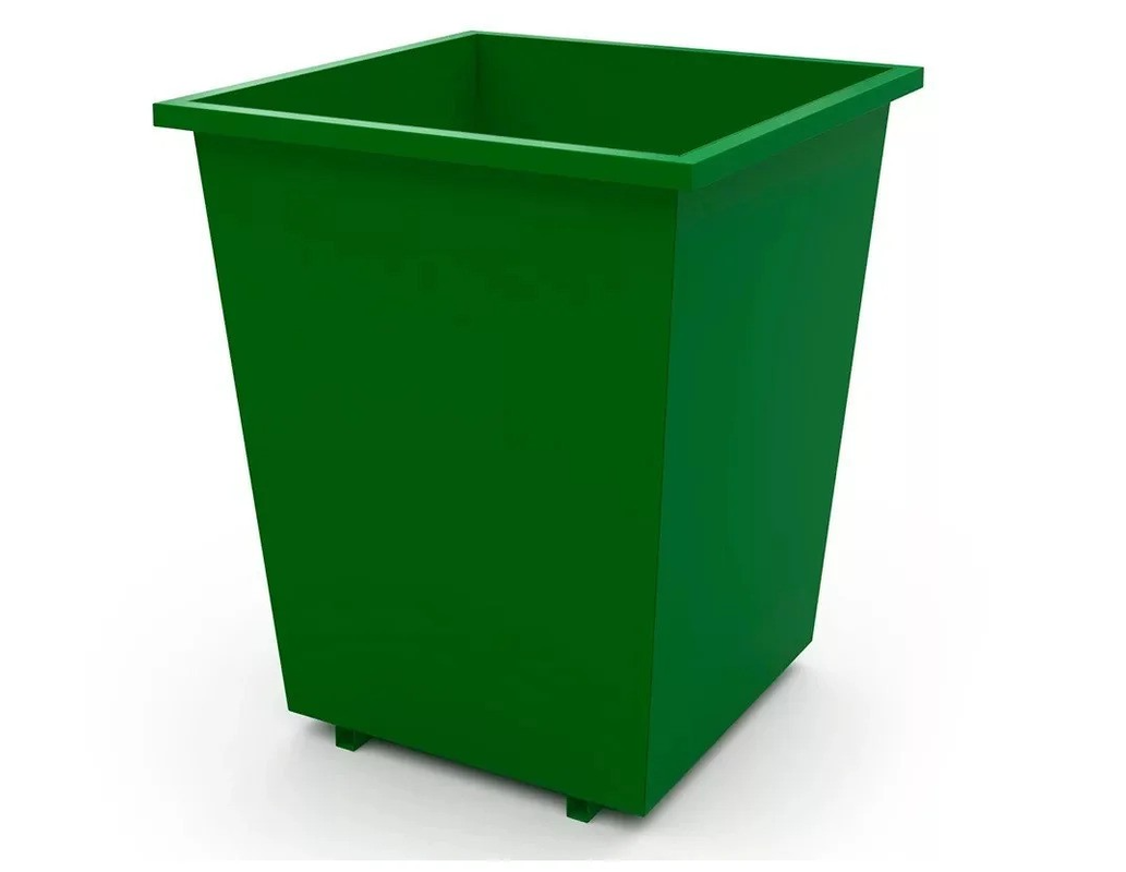 Контейнер для мусора, "Евро", пластиковый, Выс.: 971 мм, Толщ.: 0.8 мм, Грузоподъемн.: 1.5 м3