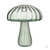 Ваза в форме гриба, 12,3x14,5см, стекло, цвет зеленый, арт.03-3 #3