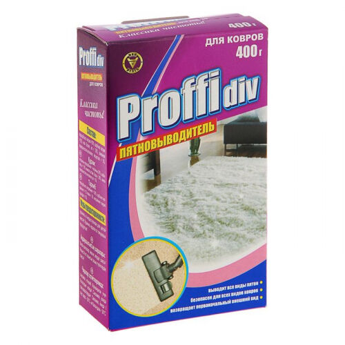 "Proffidiv" средство для чистки ковров концентрат экономный расход 400 мл 1/20 шт