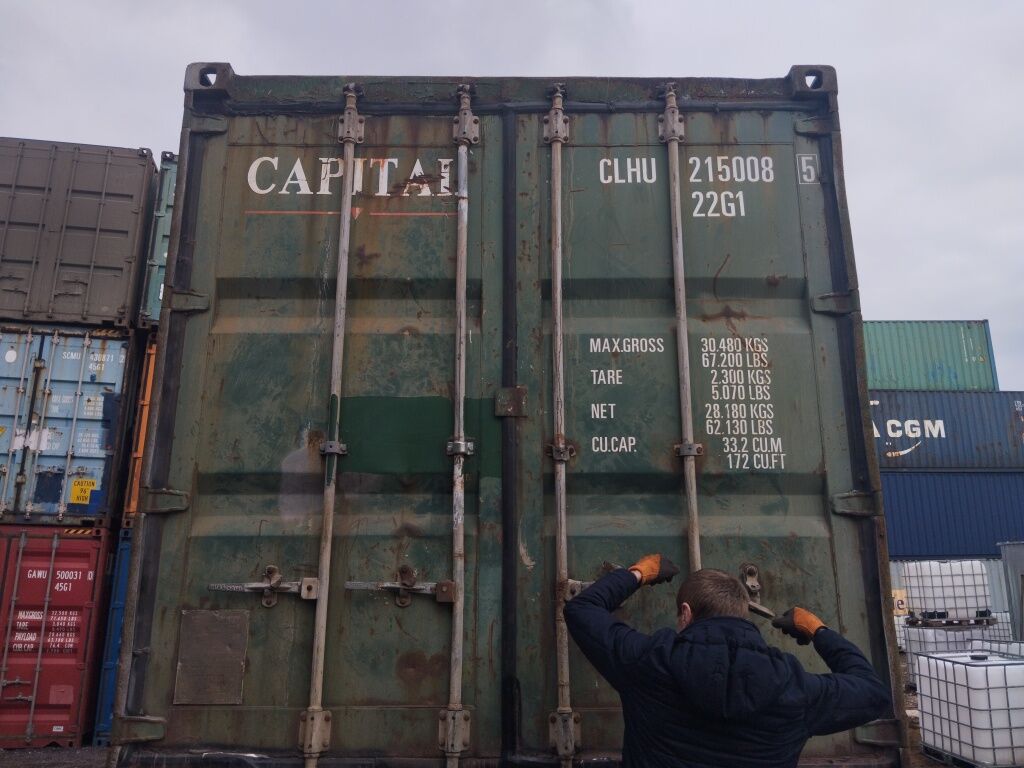 Морской контейнер МК 20фт CLHU2150085 б.у. 6