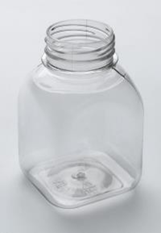 Бутылка пластиковая 0,2 л прозрачная Квадратная 14 г